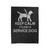 Keep Calm It's Just A Service Dog Velveteen Blanket