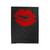 Kiss Lipstick Velveteen Blanket