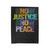 Know Justice Know Peace Velveteen Blanket