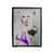 Lady Gaga In Red Lips And Purple Dress Velveteen Blanket