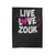 Live Love Zouk Velveteen Blanket