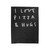 Love Pizza And Hugs Graphic Funny Typography Pizza Velveteen Blanket