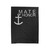 Mate Of Honor Anchor Velveteen Blanket