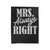 Mrs. Always Right Velveteen Blanket