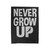 Never Grow Up Disney Peter Pan Funny Quotes Velveteen Blanket