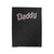Pink Daddy Bubble Writing Velveteen Blanket