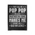 Pop Pop Grandpa Velveteen Blanket