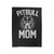 Proud Pitbull Mom 2 Velveteen Blanket