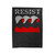 Resist Protest Handmaid's Tale Women's Rights Feminist Velveteen Blanket