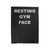 Resting Gym Face Funny Workout Velveteen Blanket