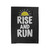 Rise And Run Motivation Running Velveteen Blanket