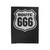 Route 666 Road Sign Velveteen Blanket