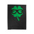 St Patrick's Day Shamrock Glass Velveteen Blanket