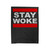 Stay Woke Run Dmc Font Velveteen Blanket