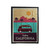 Surfing California Coastline Vintage Van Palm Trees Cool Velveteen Blanket