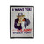 The Uncle Sam Want You Velveteen Blanket