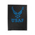 Us Air Force Usaf Logo Air Force Velveteen Blanket