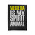 Vegeta Is My Spirit Animal Velveteen Blanket