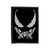 Venom Silhouette Face Velveteen Blanket