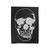 White Horror Skull Velveteen Blanket