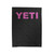 Yeti Script Text Velveteen Blanket