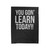 You Gon' Learn Today!! Funny Teacher Teacher Appreciation Gift For Teacher Velveteen Blanket