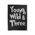 Young Wild & Three 3Rd Birthday Velveteen Blanket