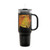 Shy Cute Chubby Orange Kitty Cat Insulated Travel Mug