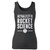High quality print of this slim fit actually it is rocket science funny space women tank top will turn heads. And bystanders won't be disappointed - the racerback cut looks good one any woman's shoulders.