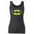 High quality print of this slim fit batman superhero logo women tank top will turn heads. And bystanders won't be disappointed - the racerback cut looks good one any woman's shoulders.
