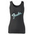 High quality print of this slim fit fender logo women tank top will turn heads. And bystanders won't be disappointed - the racerback cut looks good one any woman's shoulders.