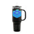 Blue Block Insulated Travel Mug
