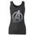 High quality print of this slim fit marvel avengers logo 3 women tank top will turn heads. And bystanders won't be disappointed - the racerback cut looks good one any woman's shoulders.