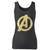 High quality print of this slim fit marvel avengers logo 6 women tank top will turn heads. And bystanders won't be disappointed - the racerback cut looks good one any woman's shoulders.