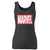 High quality print of this slim fit marvel comics box logo women tank top will turn heads. And bystanders won't be disappointed - the racerback cut looks good one any woman's shoulders.
