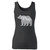 High quality print of this slim fit pop bear grandfather women tank top will turn heads. And bystanders won't be disappointed - the racerback cut looks good one any woman's shoulders.