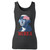 High quality print of this slim fit president george washington murica women tank top will turn heads. And bystanders won't be disappointed - the racerback cut looks good one any woman's shoulders.