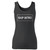 High quality print of this slim fit skip intro streaming service parody women tank top will turn heads. And bystanders won't be disappointed - the racerback cut looks good one any woman's shoulders.