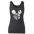 High quality print of this slim fit star wars characters mickey face women tank top will turn heads. And bystanders won't be disappointed - the racerback cut looks good one any woman's shoulders.