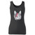 High quality print of this slim fit ziggy stardust cat david bowie women tank top will turn heads. And bystanders won't be disappointed - the racerback cut looks good one any woman's shoulders.