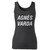 High quality print of this slim fit agnes varda women tank top will turn heads. And bystanders won't be disappointed - the racerback cut looks good one any woman's shoulders.