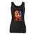 High quality print of this slim fit aladdin poster women tank top will turn heads. And bystanders won't be disappointed - the racerback cut looks good one any woman's shoulders.