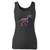 High quality print of this slim fit american flag usa t-rex dinosaur women tank top will turn heads. And bystanders won't be disappointed - the racerback cut looks good one any woman's shoulders.