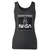 High quality print of this slim fit astronaut suit women tank top will turn heads. And bystanders won't be disappointed - the racerback cut looks good one any woman's shoulders.