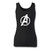 High quality print of this slim fit avengers superhero logo women tank top will turn heads. And bystanders won't be disappointed - the racerback cut looks good one any woman's shoulders.