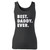 High quality print of this slim fit best daddy ever women tank top will turn heads. And bystanders won't be disappointed - the racerback cut looks good one any woman's shoulders.