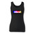 High quality print of this slim fit blond blonde logo women tank top will turn heads. And bystanders won't be disappointed - the racerback cut looks good one any woman's shoulders.