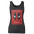 High quality print of this slim fit deadpool movie marvel comics women tank top will turn heads. And bystanders won't be disappointed - the racerback cut looks good one any woman's shoulders.
