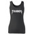 High quality print of this slim fit thanos logo women tank top will turn heads. And bystanders won't be disappointed - the racerback cut looks good one any woman's shoulders.