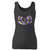 High quality print of this slim fit the wu tang dye logo women tank top will turn heads. And bystanders won't be disappointed - the racerback cut looks good one any woman's shoulders.